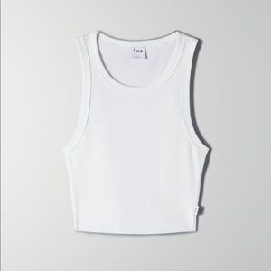 NWOT Aritzia Tna Cropped Rib Racer Tank